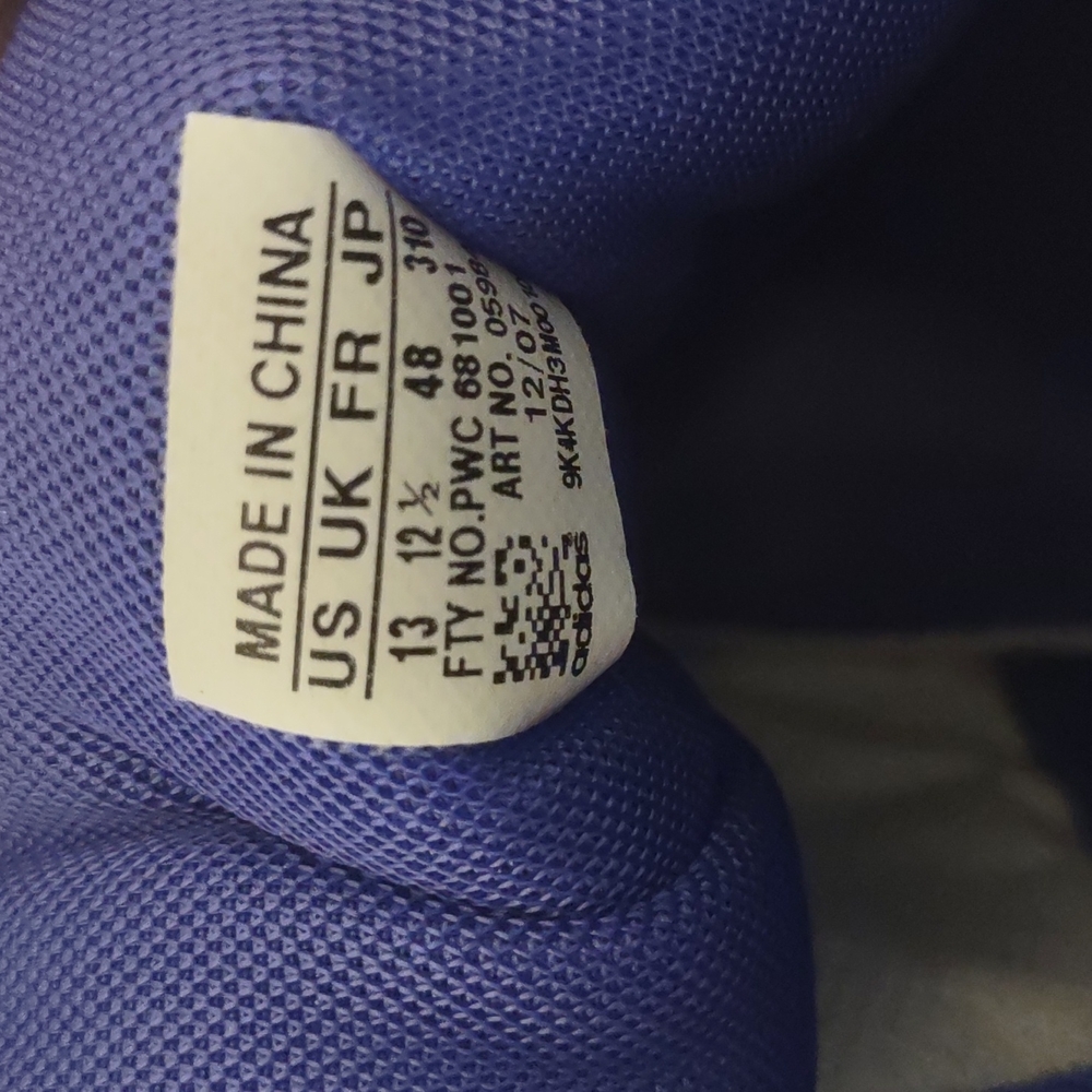 Addidas New Orleans Hi-Top White Leather Basketball Sneakers/Gym Shoes - Picture 9 of 13